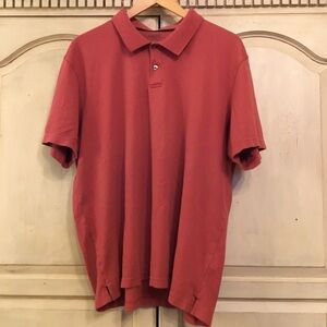 Men’s Tasso Elba Burnt Orange Polo Shirt Size XL